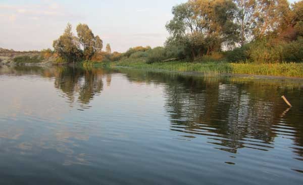 Переход от отмели к обрывам