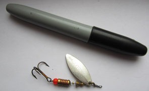 Mepps Long Silver и спиртовый маркер