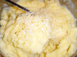 Пюре для семги под сливочным соусом